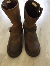 Hein Gericke Motorrad Stiefel Leder Braun 36 Usedlook