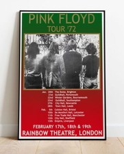 Pink Floyd 1972 Tour Poster -