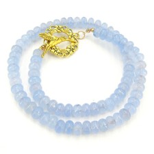 Aquamarin halskette kette - halskette,