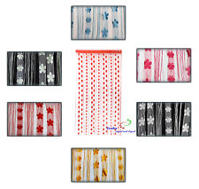  "Schmetterling+Blumen " Fadenvorhang  Türvorhang Dekorationsvorhang Raumteiler 