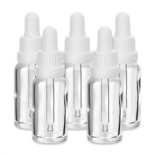 x5 Glasflasche klar 20 ml mit