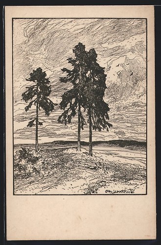 Künstler otto ubbelohde - künstler-ak,