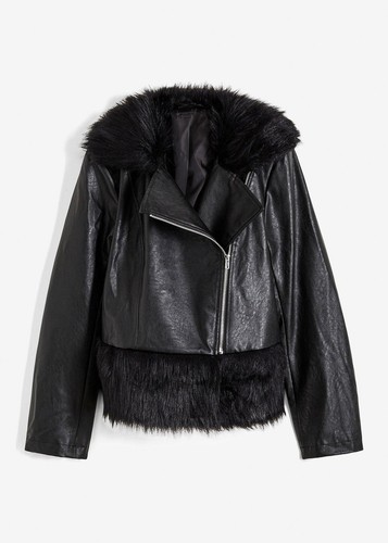 Jacke mit fellimitat - mit, regular