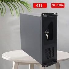 4HE Serverschrank Netzwerkschrank Schwarz Rackmount Servergehäuse mit Schlüssel