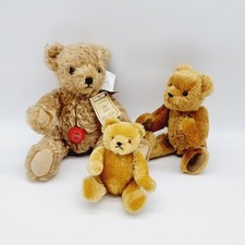 Hermann Teddy Original Konvolut 3 mit drei Teddybären 38 / 30 / 20 cm Mohair