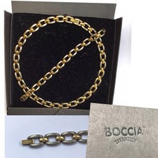 Boccia Titanium Bicolor poliert/sat. Collier + Armband OVP 1a Zustand?