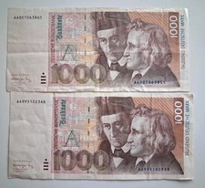 Gut erhaltener 1000 .- DM