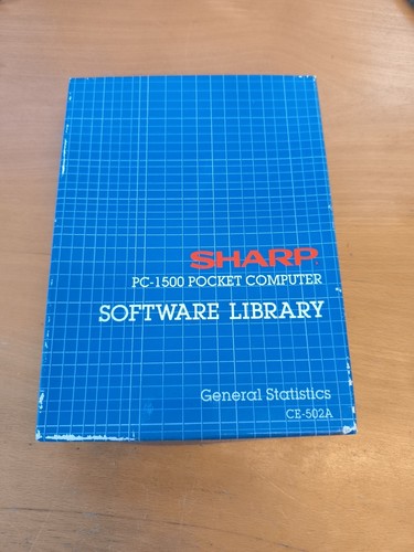 Sharp 502a software - sharp, ce-502a