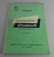 Preisliste Zündapp