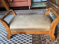 antike Fussbank, restauriert