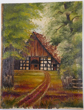 Landschaftsbild in Öl auf