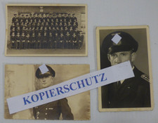 3x altes Foto s/w Marine