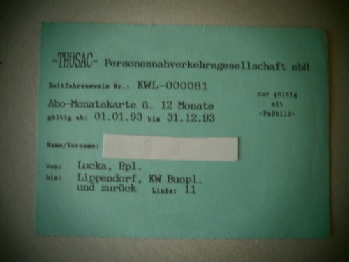 Abo monatskarte thüsac - monatskarte, -thÜsac-