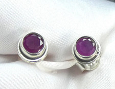 💝Rubin Ohrstecker echt 925