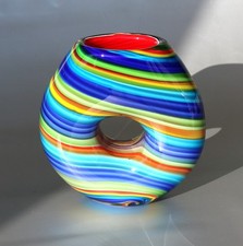 Murano Glasvase SimoEng, bunte