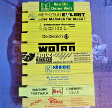 ? 10 verschiedene Zollstöcke / Zollstock      " 6 "