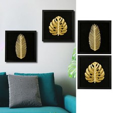 Metall Wandbild 3D Ahorn Blatt