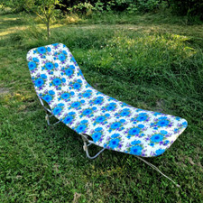DDR-CAMPING-KLAPPLIEGE - vintage Liegestuhl Gartenliege - Rarität!