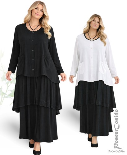 Poco lagenlook oversize jacke - oversize,
