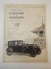 Werbung Reklame 1924 Chenard &