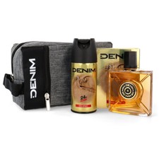 DENIM GOLD Geschenkset After Shave 100 ml + Deo 150 ml + Bag