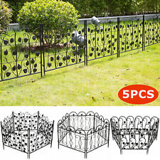 5 tlg. Gartenzaun Metall