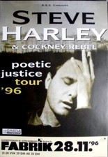 STEVE HARLEY - 1996 - Live In Concert - Poetic Justice Tour - Poster - Hamburg
