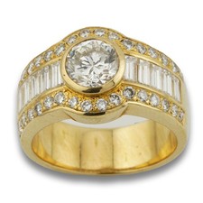 Brillant Gold Ring 750 18 Kt