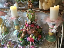 Deko Ostern Haus Glitzer Eier