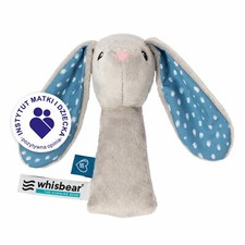 Die Kaninchen Rassel Grau von WHISBEAR®, Stofftier mit Rassel, ab 0+ Monaten