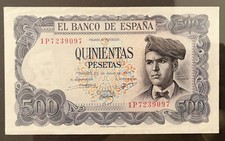 SPANIEN 500 PESETAS Banknote Zustand II- aUNC