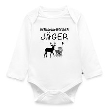 Heranwachsender Jäger Nachwuchs Baby Bio-Langarm-Body