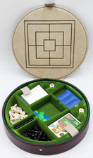 Spieleset - Kompakt Reisespiel - Brettspiel - 6 Spiele - Holz Schach Halma Skat