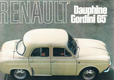 Prospekt Renault Dauphine Gordini von 1965 