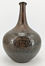 Studio Keramik Krug Vase Rudi Stahl Design 60er signiert  Vintage Enghalskrug