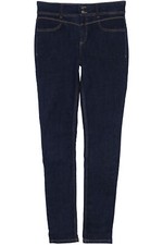 Street One York Stretchjeans Slim Fit High Waist Damen Stretch Denim Blau Rinsed