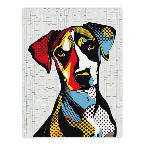 Hundeliebhaber pop art - hundeliebhaber,