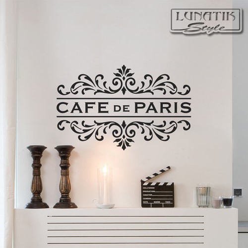 Wandtattoo cafe paris - wandtattoo,