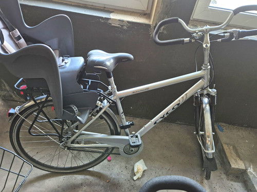 Axa city bike - axa, silber