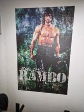 XXL John J. Rambo 110x70cm  auf Leinwand Keilrahmen 