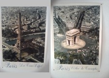 Poster Bilder Paris Eiffelturm  + Triumphbogen / Arc de Triomphe  72 x 52 cm