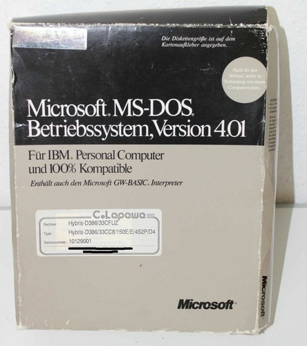 Rarität microsoft ms dos - raritÄt,