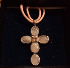 Anhänger Rosenquarz 925er Sterlingsilber 