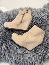 Rick Owens Suede Wedge Ankle
