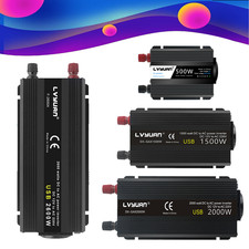 Spannungswandler 500W 1500W 2000W 2600W 12V auf 230V Auto Wechselrichter mit USB