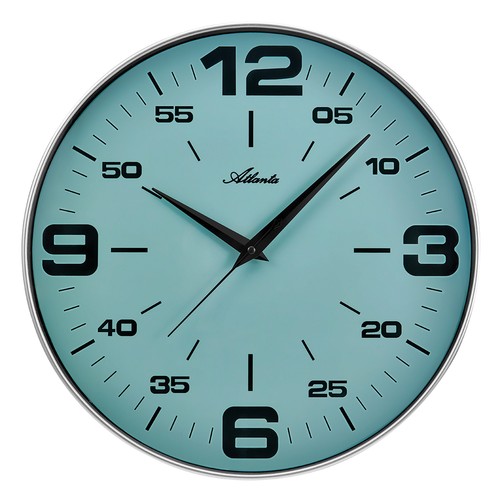 Atlanta wanduhr quarz türkis - wanduhr,