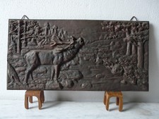 Hirsch Relief Bronze Guss alt