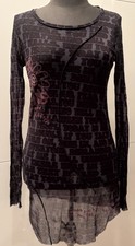 Rundholz Netz Bluse  NEUWERTIG