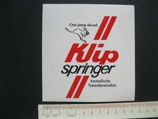 KJip springer Australische Naturdarmsaiten Tennis Sticker Aufkleber Werbung 