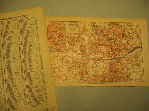 Essen stadtplan von 1905 - von,